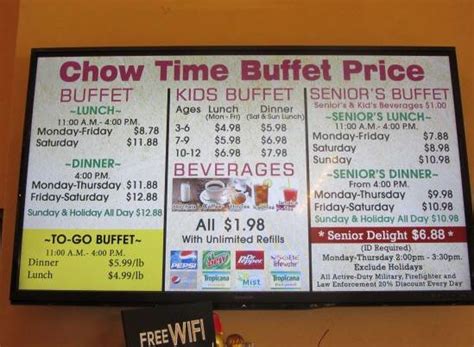 chowtime prices